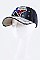 Crystal Texas Map Embellished Fashion Denim Cap LA-HT277X001A
