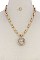 RHINESTONE BALL METAL PENDANT FASHION NECKLACE JY-MS-8578