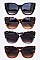 Pack of 12 Oversized Animal Print Cat Eye Sunglasses Set
