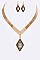 V Shape Iconic Collar Necklace Set