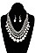 PEARL DANGLE BIB NECKLACE SET
