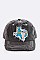 Texas Map Vintage Washed Cap LA-T13COW01