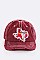 Texas Map Vintage Washed Cap LA-T13COW01