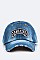 Embroidered AMAZING Washed Denim Cap LA-EMH8645I