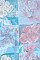FLORAL BLOCK LONG SCARF