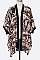 Fashion Python Print Kimono Cardigan