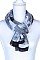 FLORAL BLOCK LONG SCARF