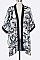 Fashion Python Print Kimono Cardigan