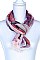 FEATHER PATTERN SHEER LONG SCARF