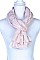 PLAIN COLORED FLORAL THREAD LONG SCARF