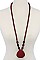 LUSH BEADS LAYER WITH STUNNING PENDANT LONG NECKLACE JY-NS-0988