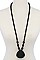 LUSH BEADS LAYER WITH STUNNING PENDANT LONG NECKLACE JY-NS-0988
