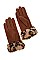 WINTER FAUX SUEDE FUR GLOVE