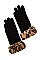 WINTER FAUX SUEDE FUR GLOVE