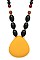 LUSH BEADS LAYER WITH STUNNING PENDANT LONG NECKLACE JY-NS-0988