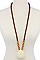 LUSH BEADS LAYER WITH STUNNING PENDANT LONG NECKLACE JY-NS-0988