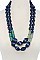 LUSH BEADS LAYERED LONG NECKLACE JY-NS-0989