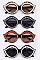 Pack of 12 pieces Pave Crystal Iconic Frame Sunglasses LA113-POP8120