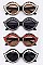 Pack of 12 pieces Pave Crystal Iconic Frame Sunglasses LA113-POP8120