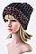 Pack of 3 pieces Trendy Mix Knit Pom Pom Beanie LA-M012