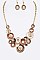 Fashion Enamel Statement Necklace Set