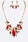 Bejeweled Crystal Statement Necklace Set
