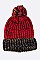 Pack of 3 pieces Trendy Mix Knit Pom Pom Beanie LA-M012