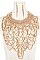 WIDE RHINESTONE BIB NECKLACE SET