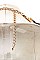 CONVERGED PEARL & FEATHER STATEMENT NECKLACE SET