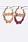Crystal Babygirl Hoop Earrings