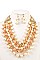PEARL & VELVET WOVEN CHAIN NECKLACE SET