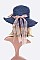 Pack of 12 Flower Hat Band Raw Edge Straw Hat