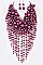 Mix Pearl Layer Head Turner Statement Necklace Set