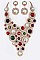 Elegant Crystal Statement Necklace Set