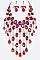 Lush Crystal Raindrops Statement Necklace Set LA-GNE3007