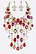 Lush Crystal Raindrops Statement Necklace Set LA-GNE3007
