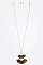 STYLISH PRINTED SKIRT PENDANT NECKLACE SET