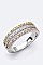 3 Tone Cubic Zirconia Layer Ring LACW1833