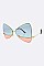 Pack of 12 pieces Oversize Butterfly 2 Tone Sunglasses LA113-POP8701