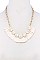 FRINGE RAFIA AND BEADS IN CHAIN NECKLACE