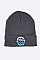 MAKE A WISH Embroidered Patch Winter Beanie