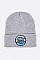 MAKE A WISH Embroidered Patch Winter Beanie