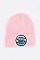 MAKE A WISH Embroidered Patch Winter Beanie