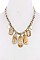 DANGLING OVAL CHARMS CHAIN NECKLACE
