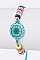 Pack of 12 Native Art Medal Drawstring Bracelets Set