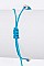 Pack of 12 Evil Eye & Mix Bead Drawstring Bracelets Set