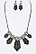 Artisan Frosted Glass Necklaces Set