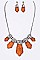 Artisan Frosted Glass Necklaces Set