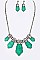 Artisan Frosted Glass Necklaces Set