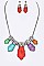 Artisan Frosted Glass Necklaces Set